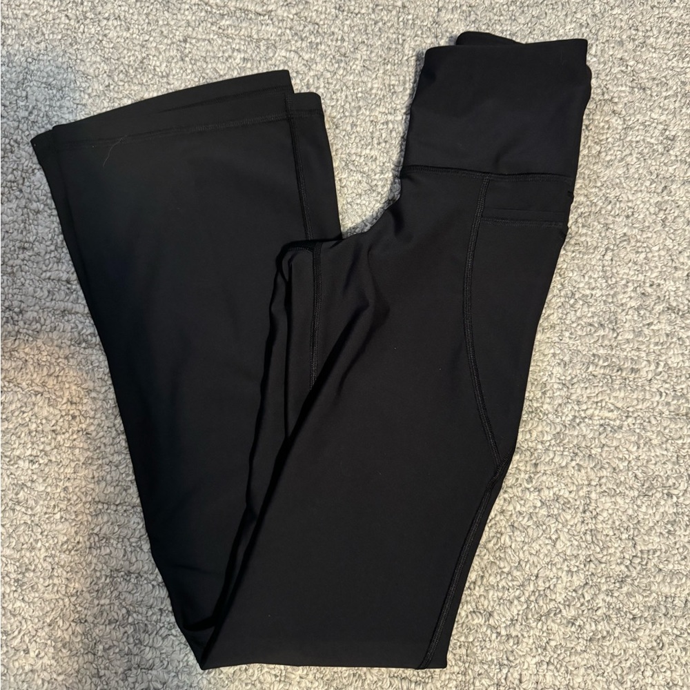 Flare leggings - black